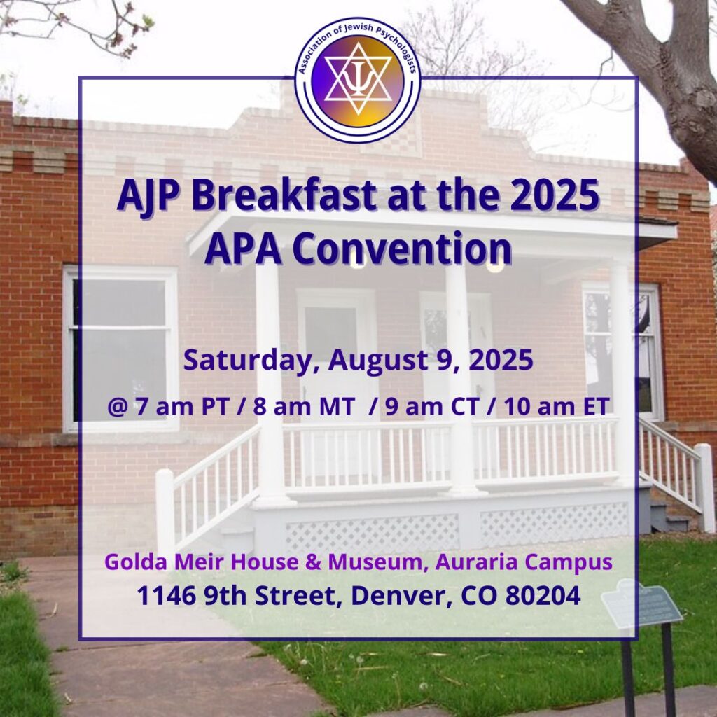 ajp breakfast 2025 apa convention