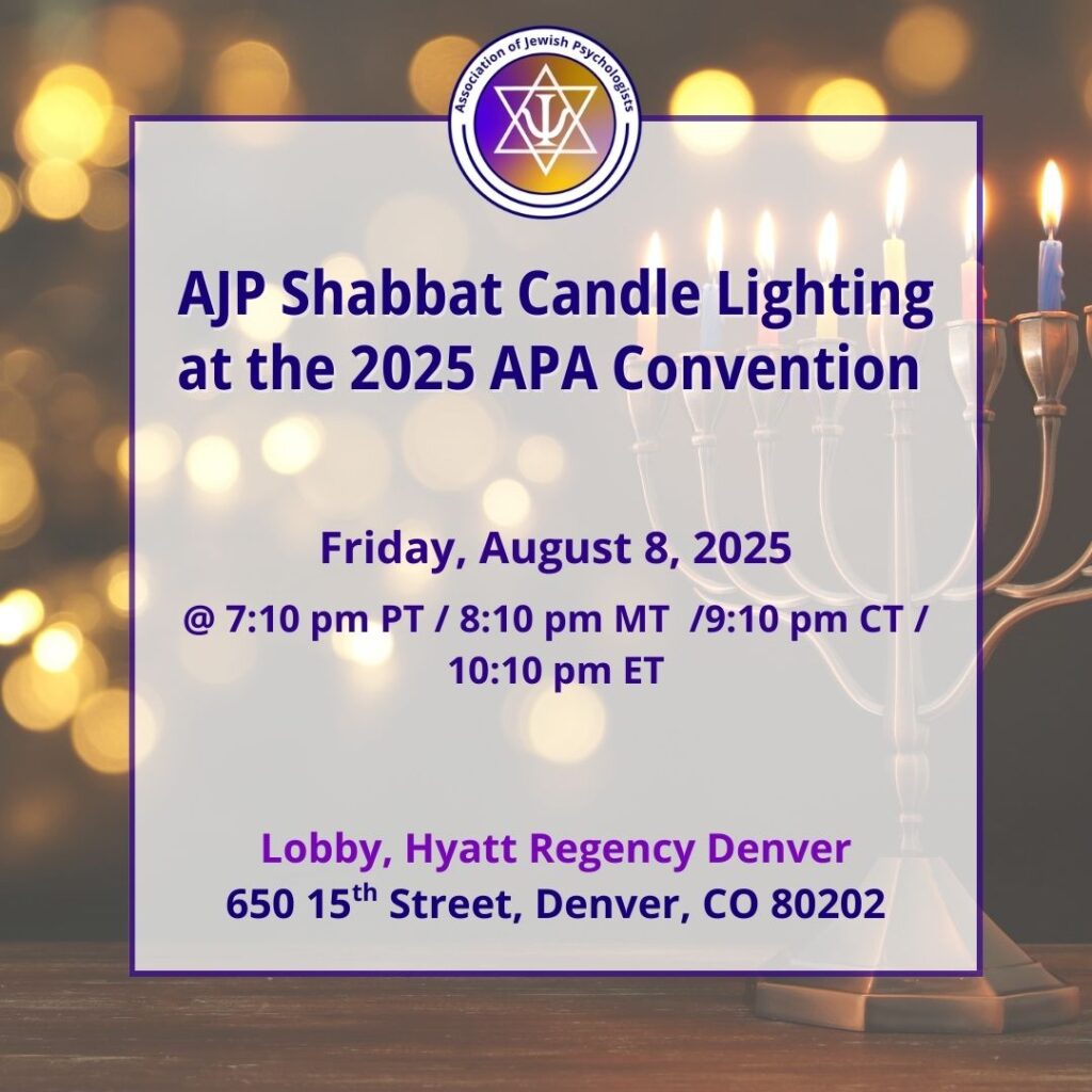 shabbat candle lighting apa convention