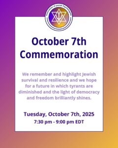 Oct. 7th Commemoration