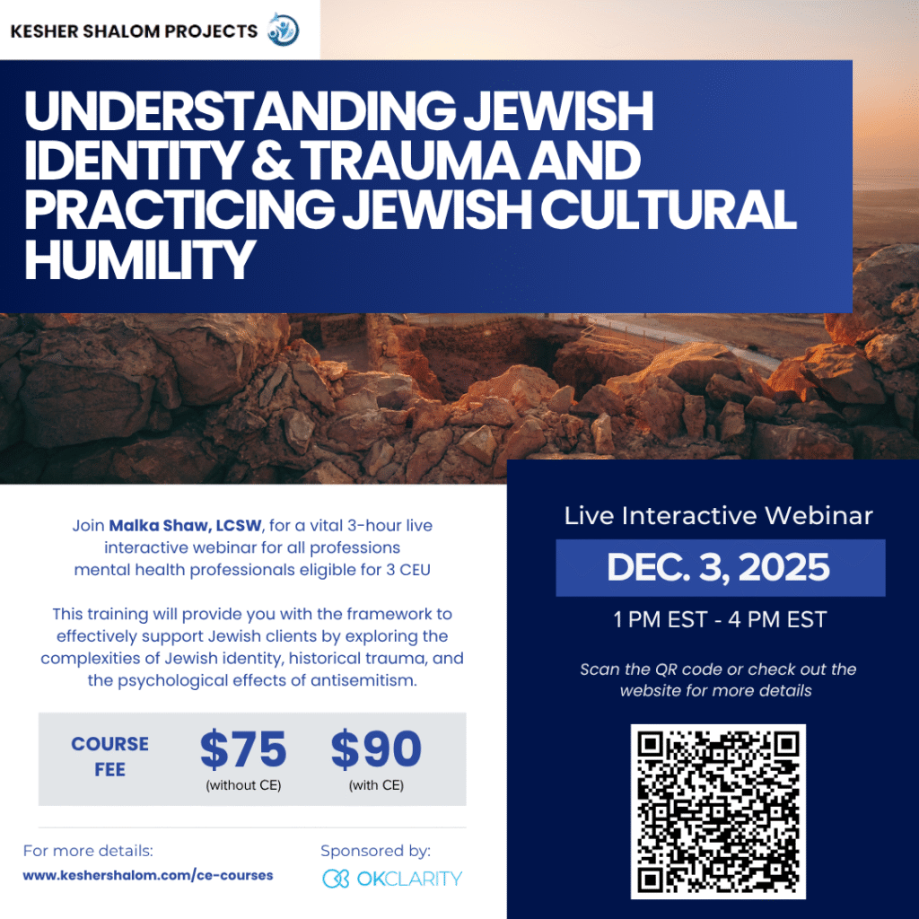 Understanding Jewish Identity & Trauma and Practicing Jewish Cultural Humility